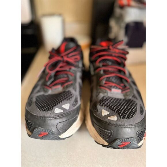 Men\'s Brooks Beast 14 Running Shoes Size 10.5 Grey/Red Athletic Sneakers